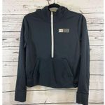 Under Armour  Women's Armour Mixed Media ½ Zip Sweatshirt (Black/White) Size Smal Photo 0