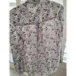 BeachLunchLounge Floral Print Button Up Shirt Long Sleeve Blouse Women's M Photo 3