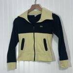 Lacoste Women’s Track Jacket Size S Small Fit Black Yellow Colorblock Zip Y2K Photo 0