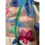 Acevog size L embroidered top blue knit skirt. Size L Photo 9