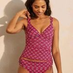 Boden | Pink Red & Blue Talamanca Tankini Swimsuit Swim Top Size 2 XS Photo 3