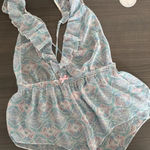Victoria's Secret Vintage  Babydoll Teddy Romper S Floral Angel Coquette RARE Y2K Photo 0