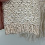 Chico's Kyleigh Boho Fringe Open Cardigan Neutral Cream Sz 0 US S Festive Retro Photo 3