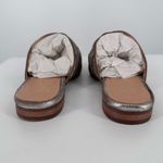 Seychelles  To Die For Metallic Pewter Leather Mules size 6 New in Box Flats Photo 5