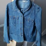 st. john's bay Denim Jacket sz L Photo 0
