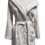 Juicy Couture  Embossed Light Pink Plush Hooded Robe – L/XL – NWT (Replaced Belt) Photo 0