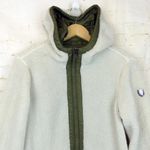 1 Madison Expedition Jacket Women S Ivory Fuzzy Fleece Hoodie Gorpcore Outdoors Photo 2