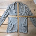 Tart  EUC Women's Light Gray Knit Blazer with Geo Houndstooth Pattern Size L Photo 6