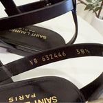 Saint Laurent  Paris Women's Cassandra 05 Sandal Maine Liscio/Gold Officier 38.5 Photo 3