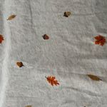 Loft Shirt Womens Small Cream Leaf Print Acorns Fall Autumnal Nature Neutral Photo 3