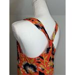 J.Crew 100% Silk  Floral Short Dress Blue Orange Women’s 6 Photo 6