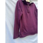 Eddie Bauer Purple 1/4 Zip Pullover Sweater Woman’s Size Medium Photo 2