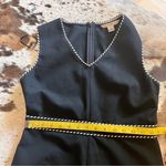 Diane Von Furstenberg Diane‎ von Furstenberg Black Leelou Braid-Trim Dress Photo 11