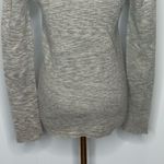 Tibi  Printed Combed Cotton Brown Cream Cotton Sweater Womens Small Photo 9