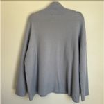Eileen Fisher NWT Turtle Neck Box Sweater in Dolphin Blue Medium Photo 3