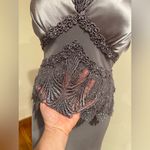 Montage By Mon Cheri Elegant Pewter Frost Gown W/Jacket Set Color Sz. 12 Purple Photo 7