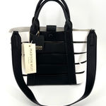 Madison West Tote Bag Black White Inner Pouch NWT Photo 0