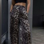 Commense Leopard Print Women's Pants Brown Size XS Photo 2