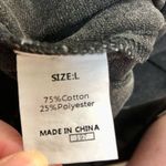 Distressed Denim Faded Black Jean Jacket Denim Button Front Raw Hem Oversized L Size L Photo 11