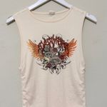 Urban Outfitters Women's Ruched Y2K Graphic Tank Top Mini Dress Medium Rock Photo 2