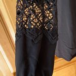 EXPRESS  Black Dress with Lace Detail Photo 3