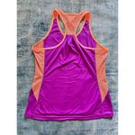 Adidas Purple Orange Mesh Panel Racerback Athletic Tank Top Medium Photo 1