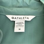 Athleta  Advantage Poplin Top Teal Breathable Rain Jacket Medium Commute Travel Photo 5
