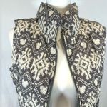 Coldwater Creek gray and white snowflake print puffer vest size XS Photo 2