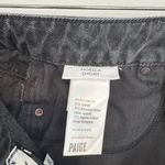 Paige  Denim Noella‎ Frayed Hem Dark Wash Black Jean Shorts Summer Casual Size 25 Photo 5