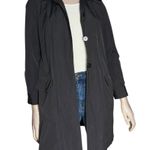 Armani Collezioni Women’s Size 2 Black Insulated 3/4 Belted Trench Coat Jacket Photo 3