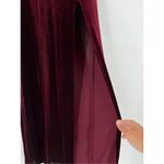 Teeze Me Y2K Womens Velvet Deep V-Neck Slit Long Maxi Dress Red Size 1/2 Vampire Photo 6