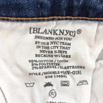 BLANK NYC Faded Light Wash Denim Skirt A-Line Raw Hem Mini Skirt Size 25 Photo 4