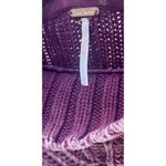 Free People  Sweetheart Mock Neck Sweater Chunky Knit Garnet Grotto Women’s Small Photo 8