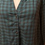 Calvin Klein Jeans button-up long-sleeve plaid shirt women’s L Photo 2