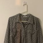 Notations ‎ Black and White Geometric Skirt Photo 1