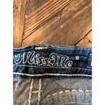 Miss Me  Cropped Embellished Jeans Women 28 Dark Wash Fringe Western Cowgirl Boho Photo 2