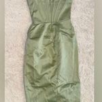 House Of CB NWOT  ‘Faye’ Pistachio green Corset Satin Corset Dress sz XS Photo 5