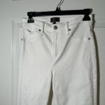 Abercrombie & Fitch Abercrombie Fitch High Rise Super Skinny Ankle 27/4R White Jeans Photo 6