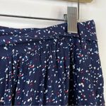 Comptoir Des Cotonniers Navy Blue Confetti Print Bow Waist Flowy Skirt womens S Photo 5