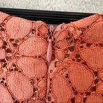 ZARA  Coral Lace Eyelet Dress Photo 10