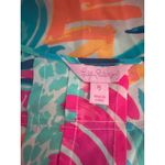 Lilly Pulitzer  Blue Pink Orange White Sleeveless Top XL Photo 3