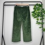 J.Crew Full Length Slim Wide Leg Pant in Stretch Velvet Green size 28 BV661 Photo 1