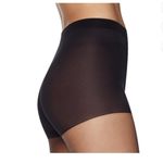 L'eggs Silken Mist Silky Sheer Leg Control Top Q Jet black Toe Tights, 2 Pair Photo 1