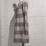 Banana Republic Luxury Cashmere Blend Tan Stripes Sweater Dress Photo 1