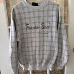 Vintage Plaid Cozy Pompano Beach Florida Crewneck Size Large Photo 0