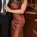 Revelry London Convertible Bridesmaid Dress Orange Size 8 Photo 2