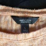 Vera Wang Simply Vera Vera‎ Wang Orange Long Sleeve Blouse Women’s Large Photo 2