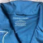 Fishers Finery Blue Bamboo & Organic Cotton Blend Pajama Top Photo 1