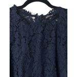 Merokeety  Navy Blue Lace Cap‎ Sleeve Sheath Dress Size XL Formal Evening Wedding Photo 14