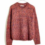 Madewell Space-Dyed Birchmont Side Button Pullover Sweater Women's Small Sangria Photo 3